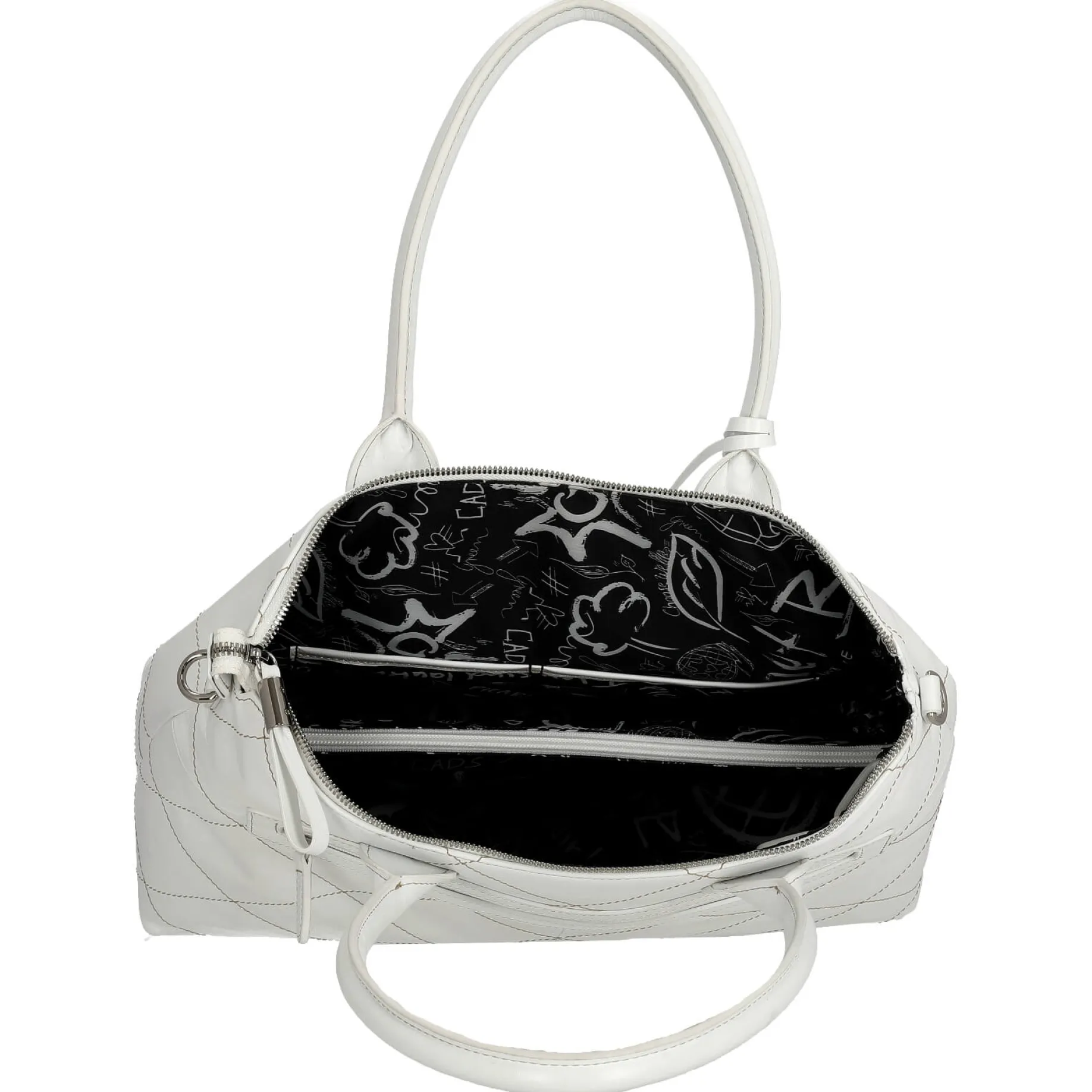 Aurelie - Shopper 37 cm Rindleder (white lily)