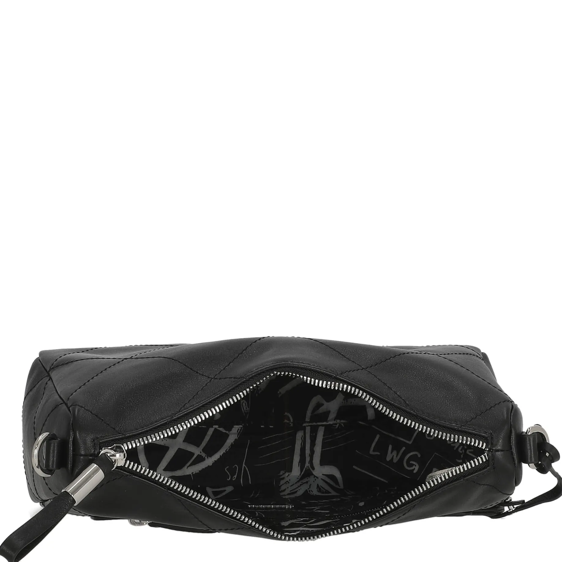 Aurelie - Umhängetasche 27 cm Rindleder (black)
