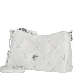 Aurelie - Umhängetasche 27 cm Rindleder (white lily)