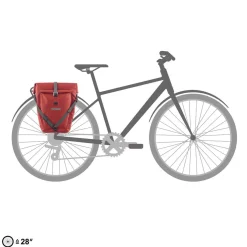 Back-Roller Plus 20+3 - Hinterradtasche QL2.1 42 cm (dark chili)