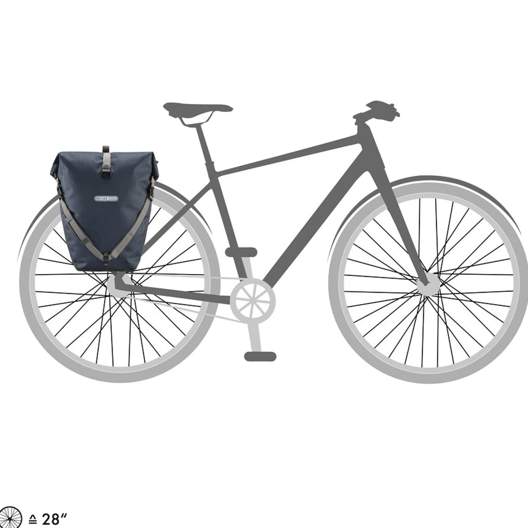 Back-Roller Urban 20 - Hinterradtasche QL2.1 42 cm (ink)
