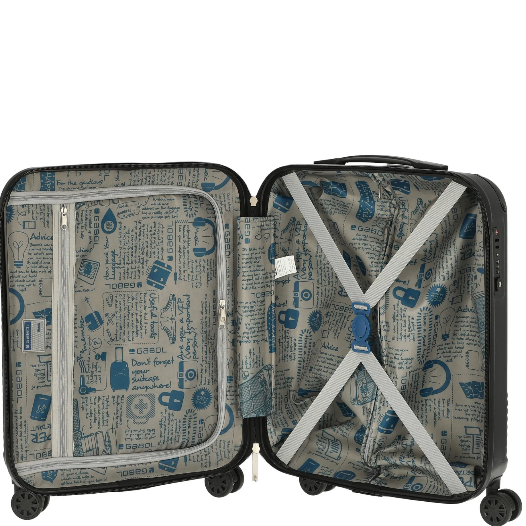 Balance - 4-Rollen-Kabinentrolley 55 cm (gris)
