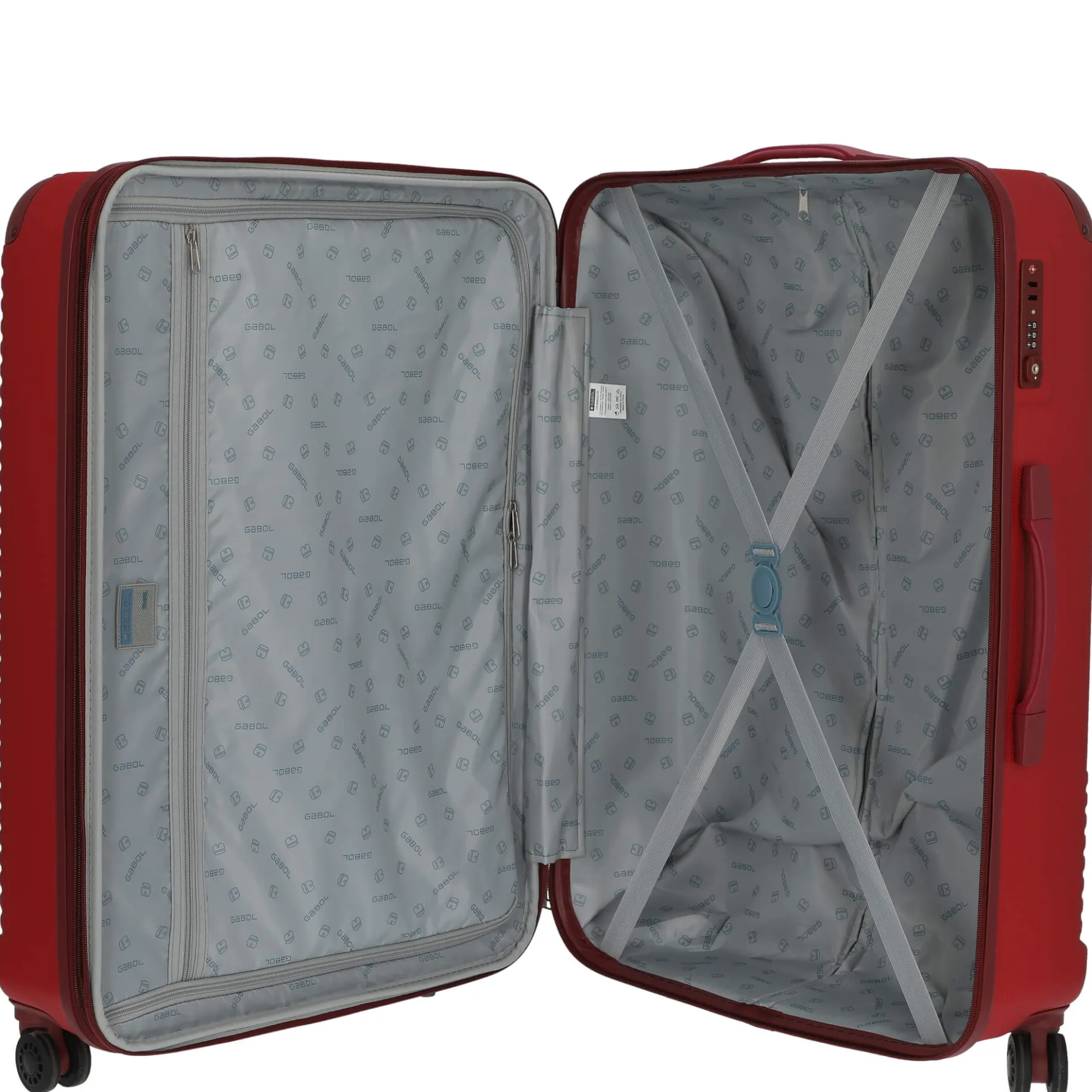 Balance XP - 4-Rollen-Trolley Set 4tlg. S/M/L + Beautycase (rojo)