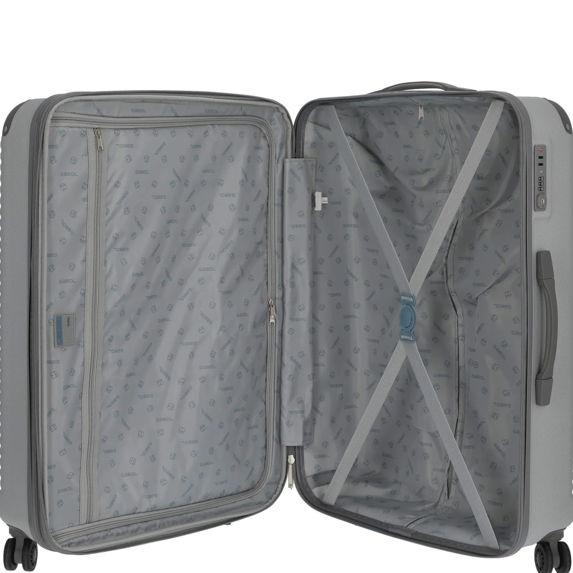 Balance XP - 4-Rollen-Trolley Set 4tlg. S/M/L + Beautycase (plata)