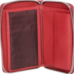 Bali 1 - Geldbörse 12cc 13 cm RFID Rindsleder (red)