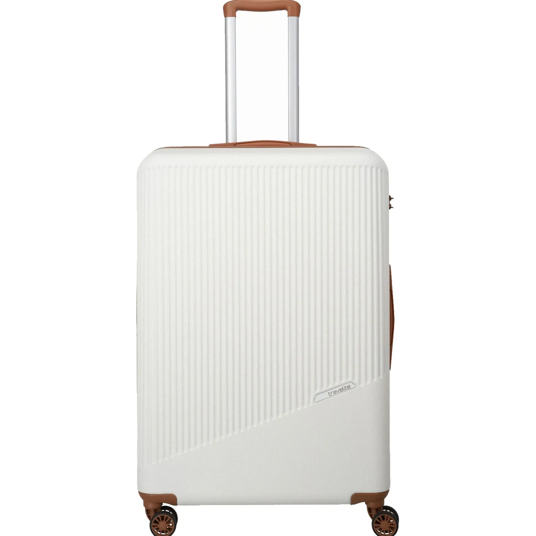Bali - 4-Rollen Trolley Set 3tlg. (weiß/cognac)