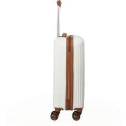 Bali - 4-Rollen-Kabinentrolley S 55 cm (weiß/cognac)