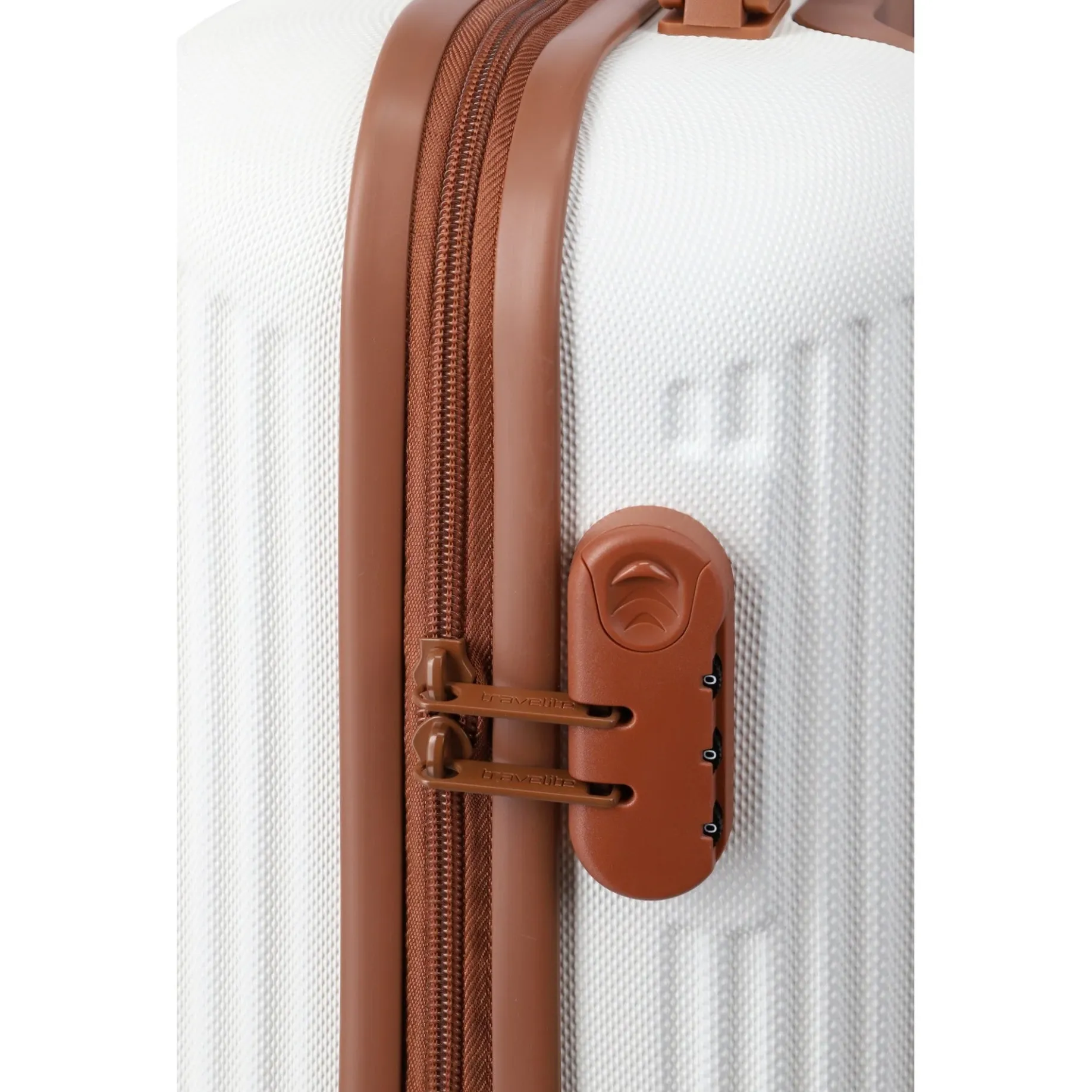 Bali - 4-Rollen-Trolley M 67 cm (weiß/cognac)