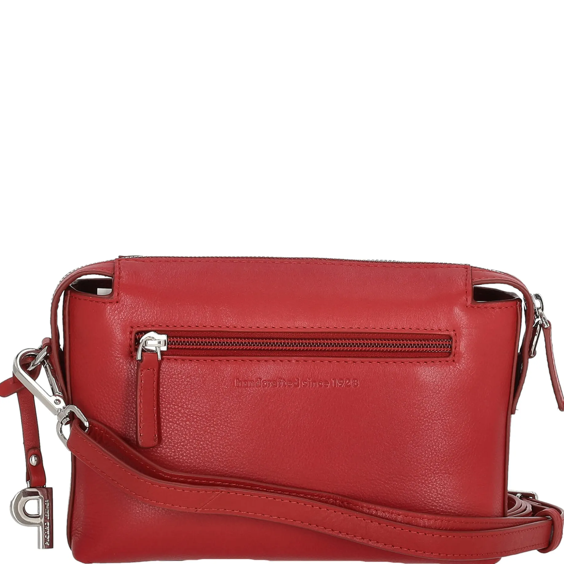 Bali - Schultertasche 22 cm Rindleder (rot)