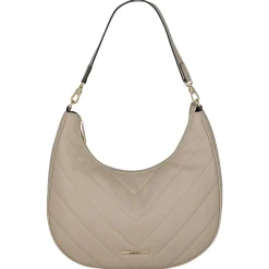 BARBARA Cozy Hobo Bag - Schultertasche 35 cm (sand)