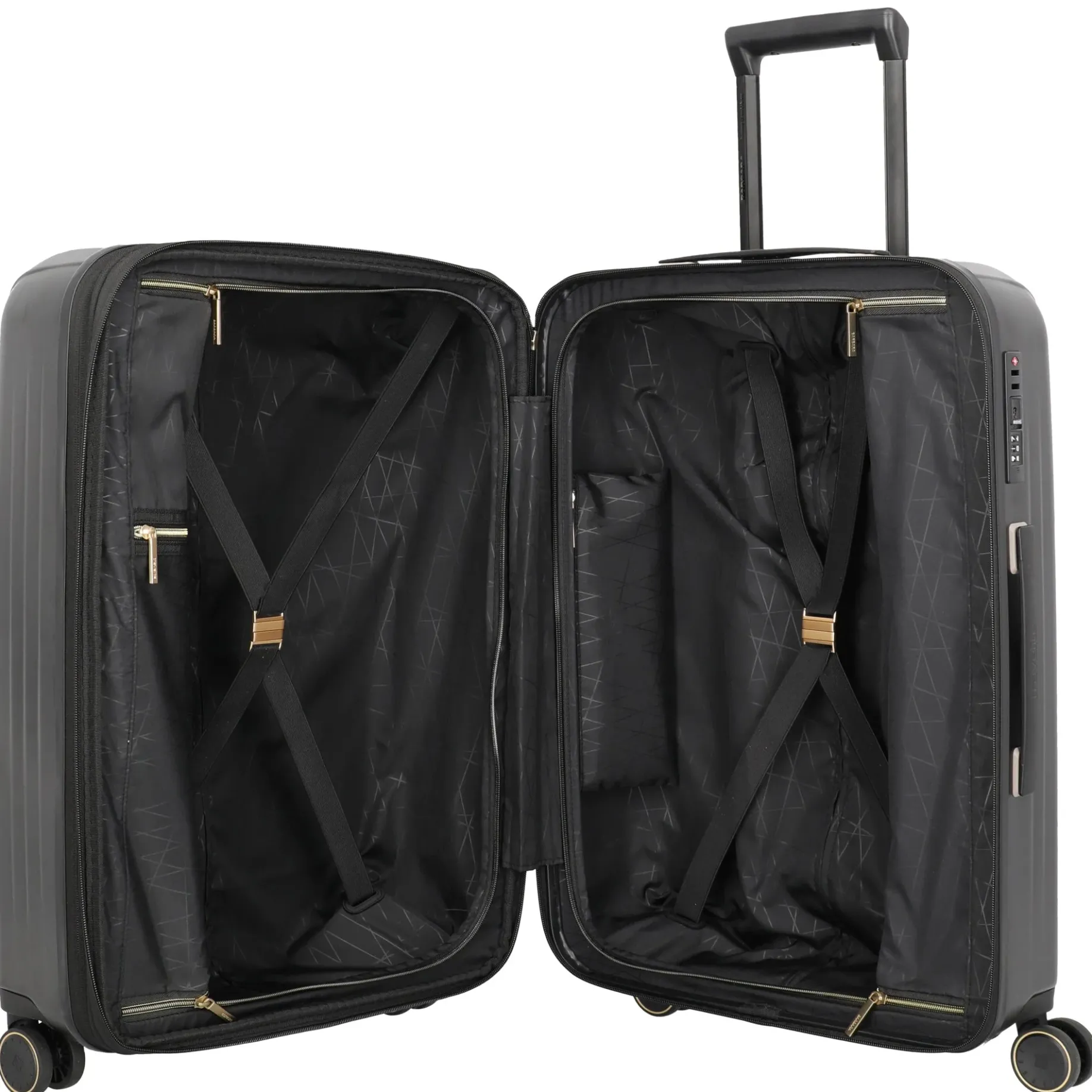 BARBARA Novelty - 4-Rollen-Trolley M 65 cm erw. (schwarz)