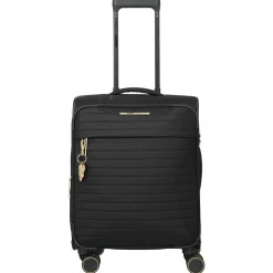 BARBARA Stepp - 4-Rollen-Trolley S 55 cm erw. (schwarz, 55 cm)