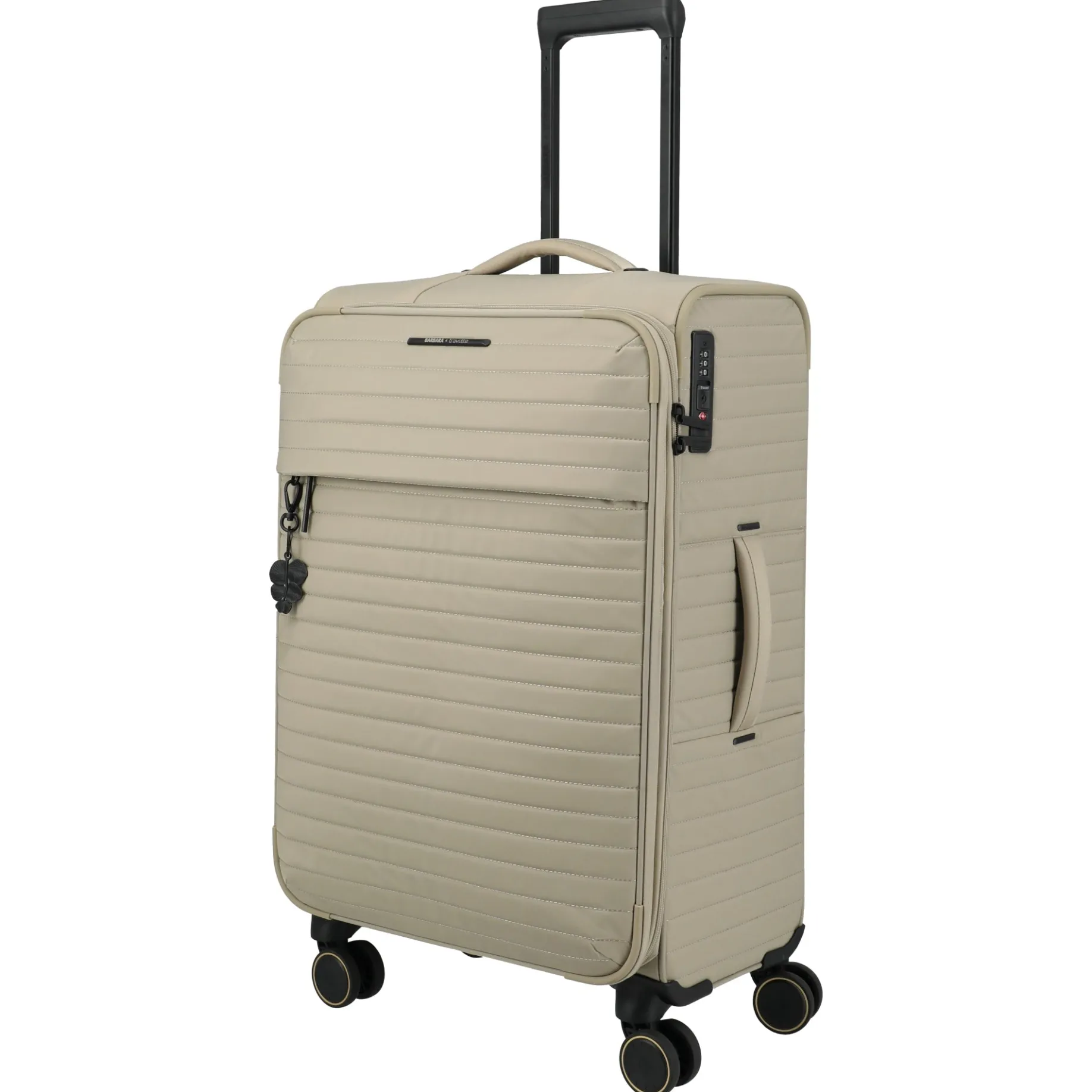 BARBARA Stepp - 4-Rollen-Trolley M 68 cm erw. (satin nude, 68 cm)