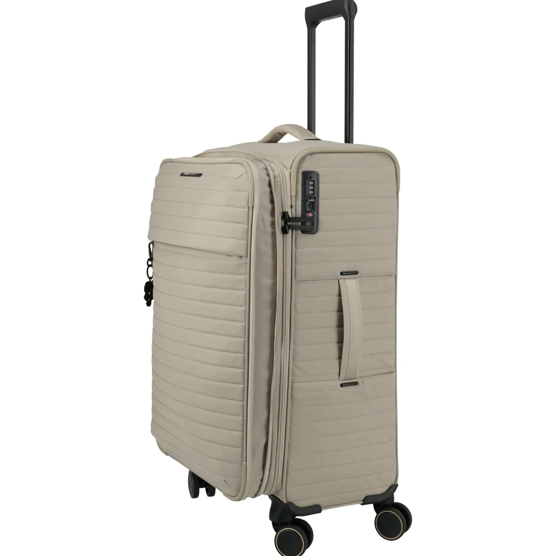 BARBARA Stepp - 4-Rollen-Trolley M 68 cm erw. (satin nude, 68 cm)