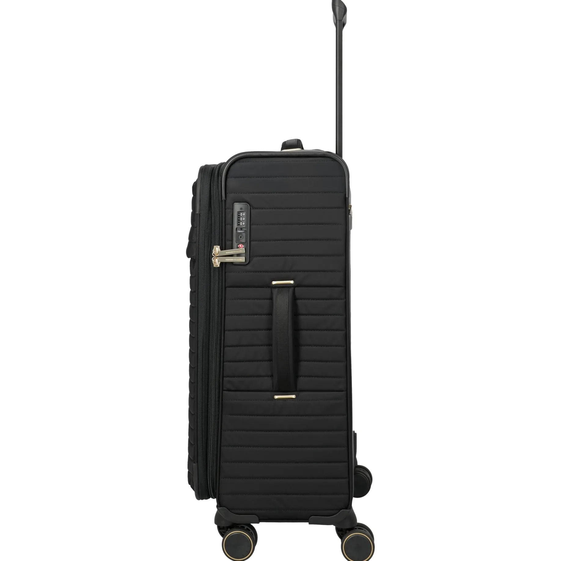 BARBARA Stepp - 4-Rollen-Trolley M 68 cm erw. (schwarz, 68 cm)