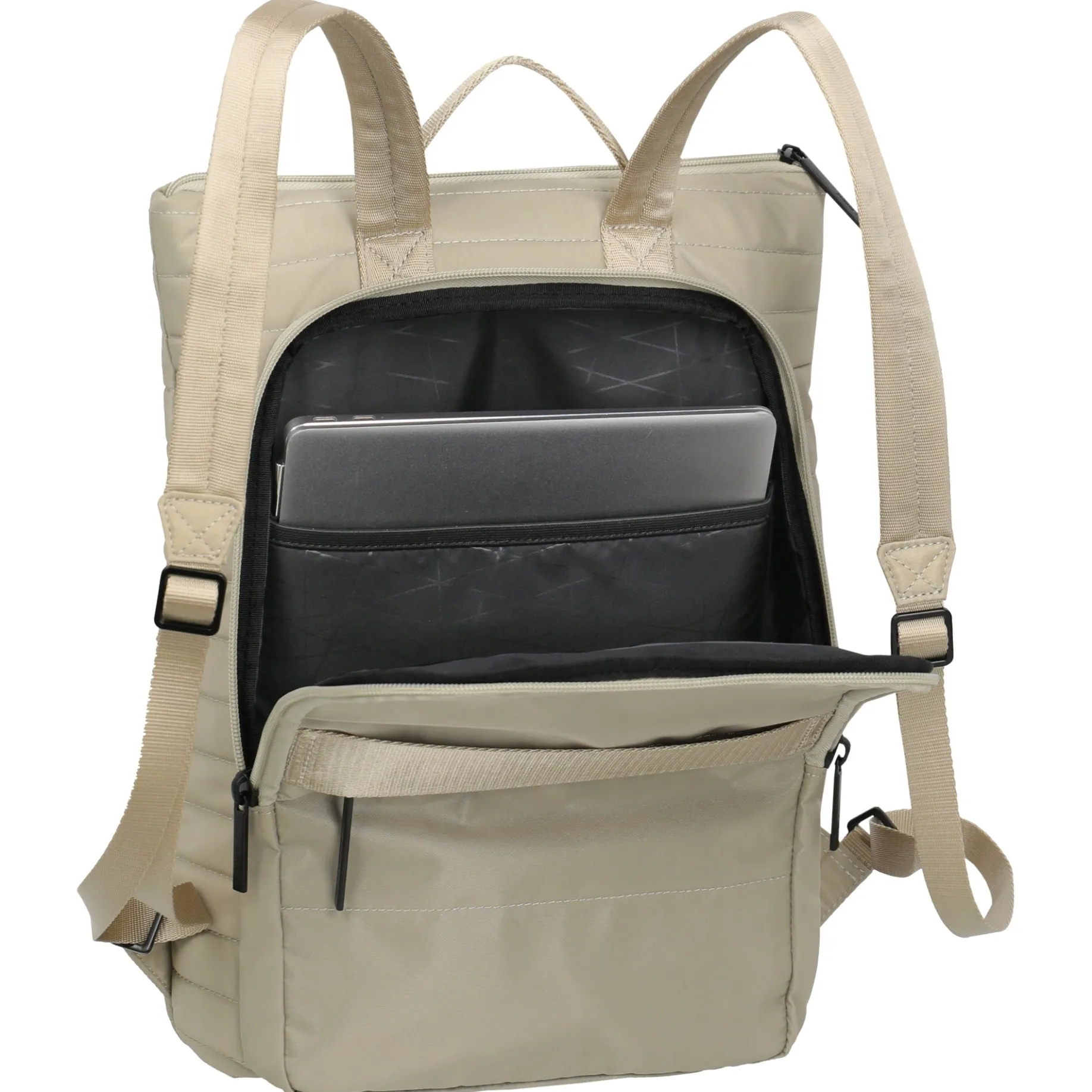 BARBARA Stepp - Rucksack 39 cm (satin nude)