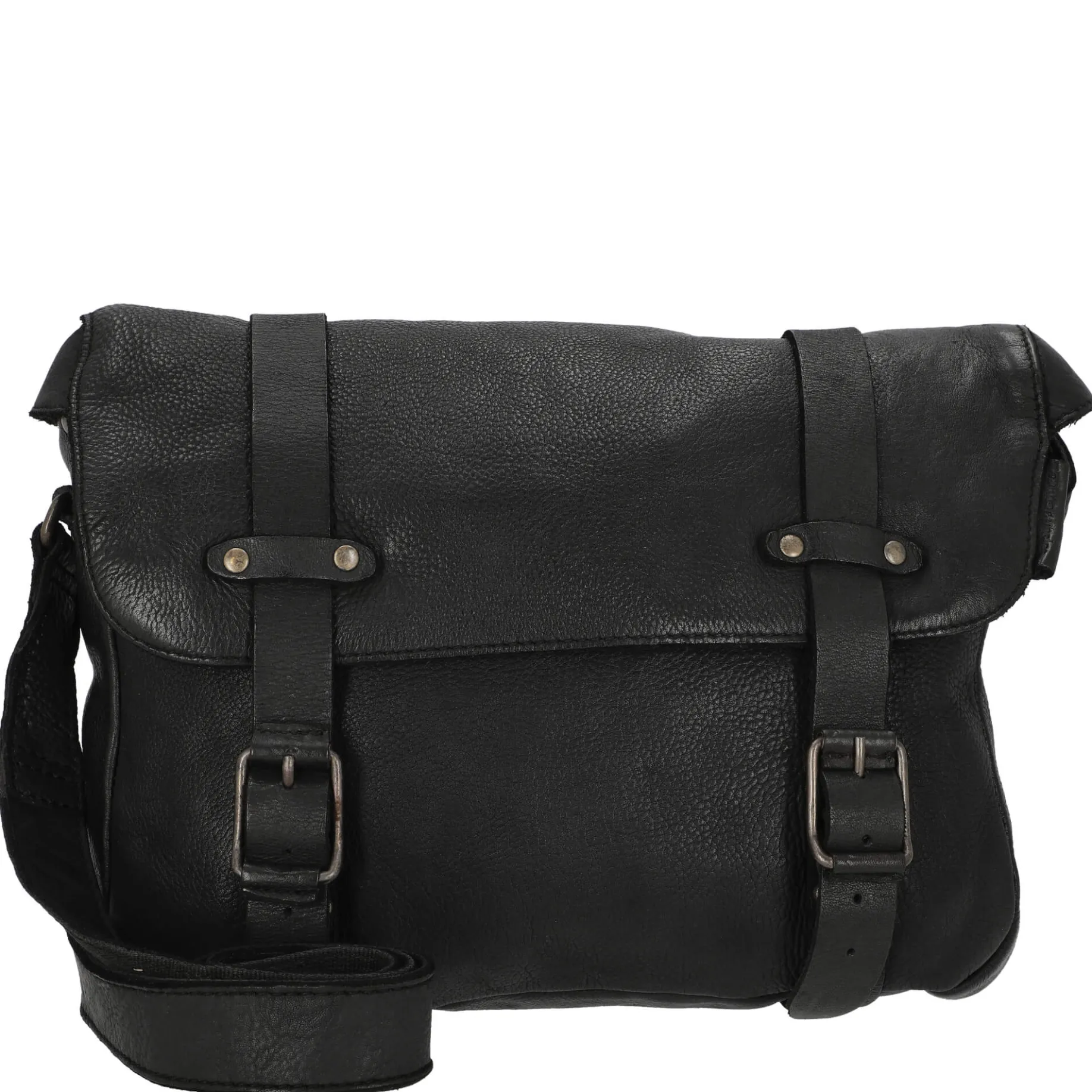 Barber Shop Anchor - Umhängetasche (charcoal black)