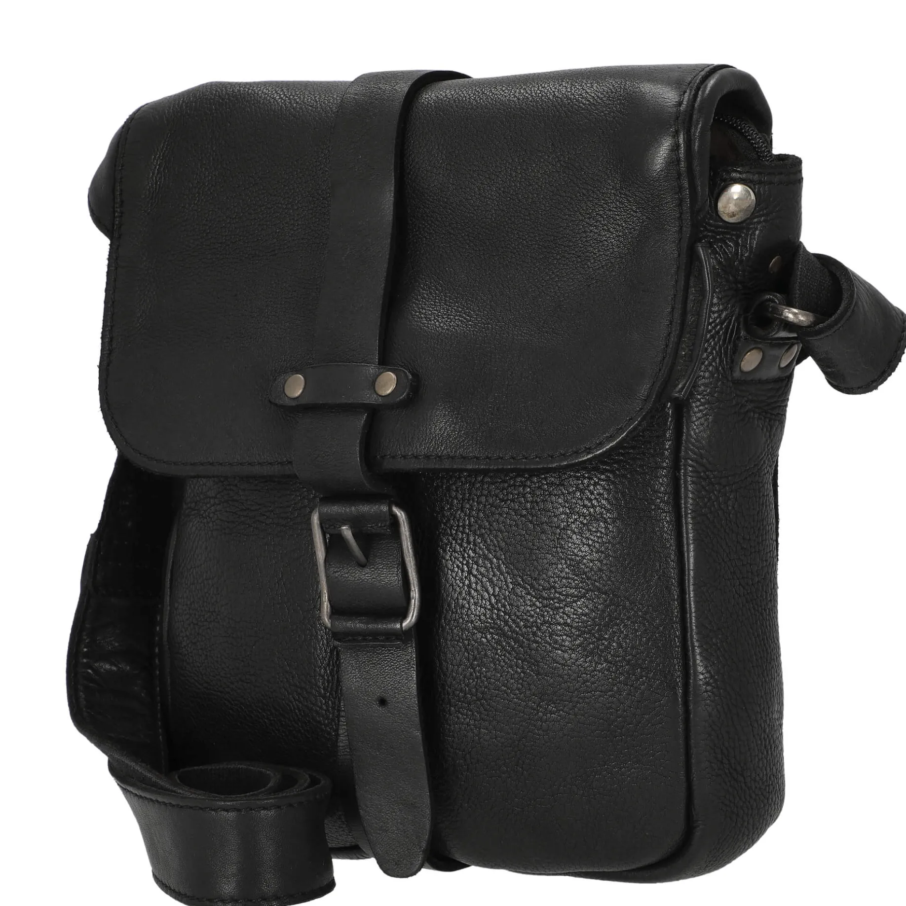 Barber Shop Goatee - Umhängetasche 25 cm (charcoal black)