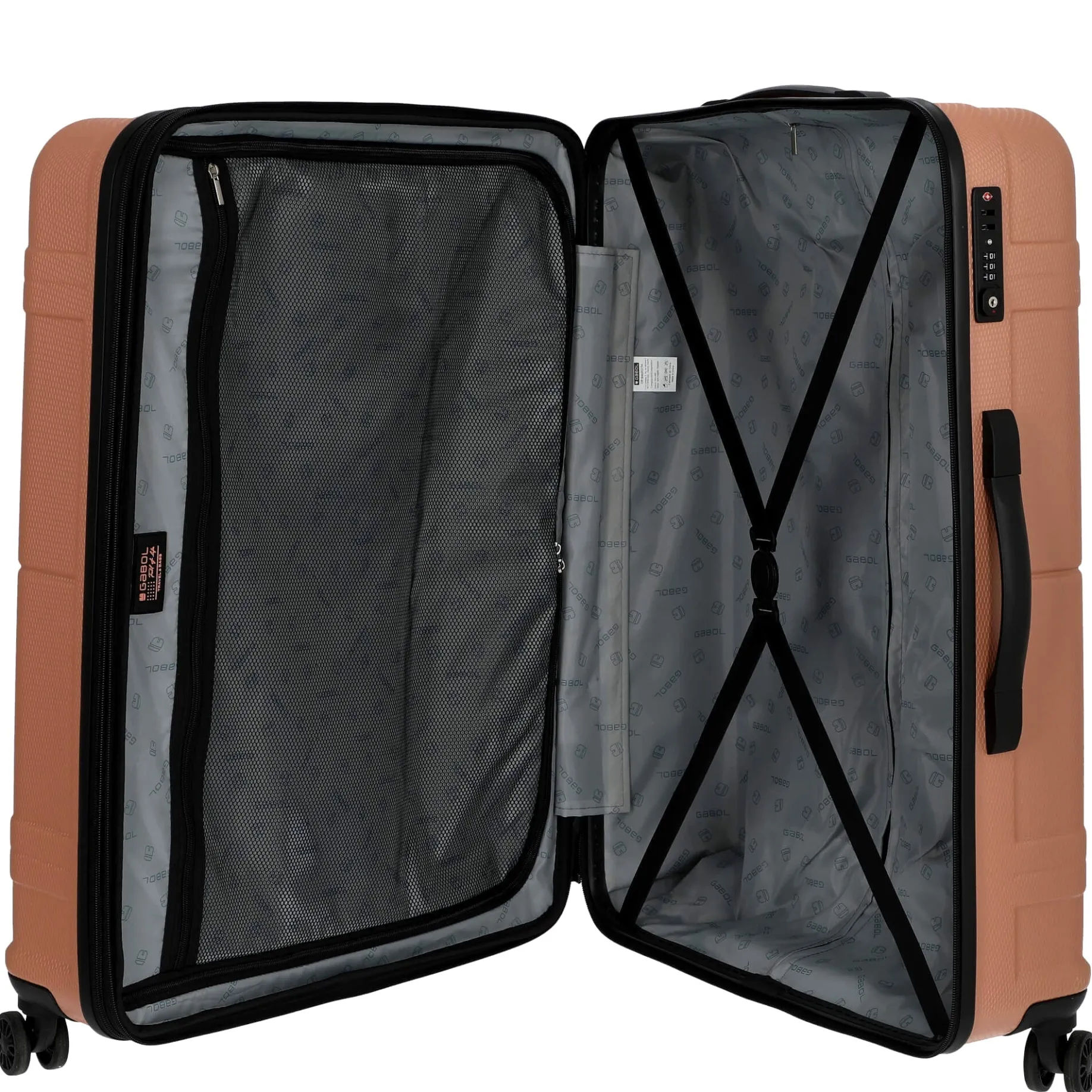 Bari - 4-Rollen-Trolley L 77 cm erw. (rosa)