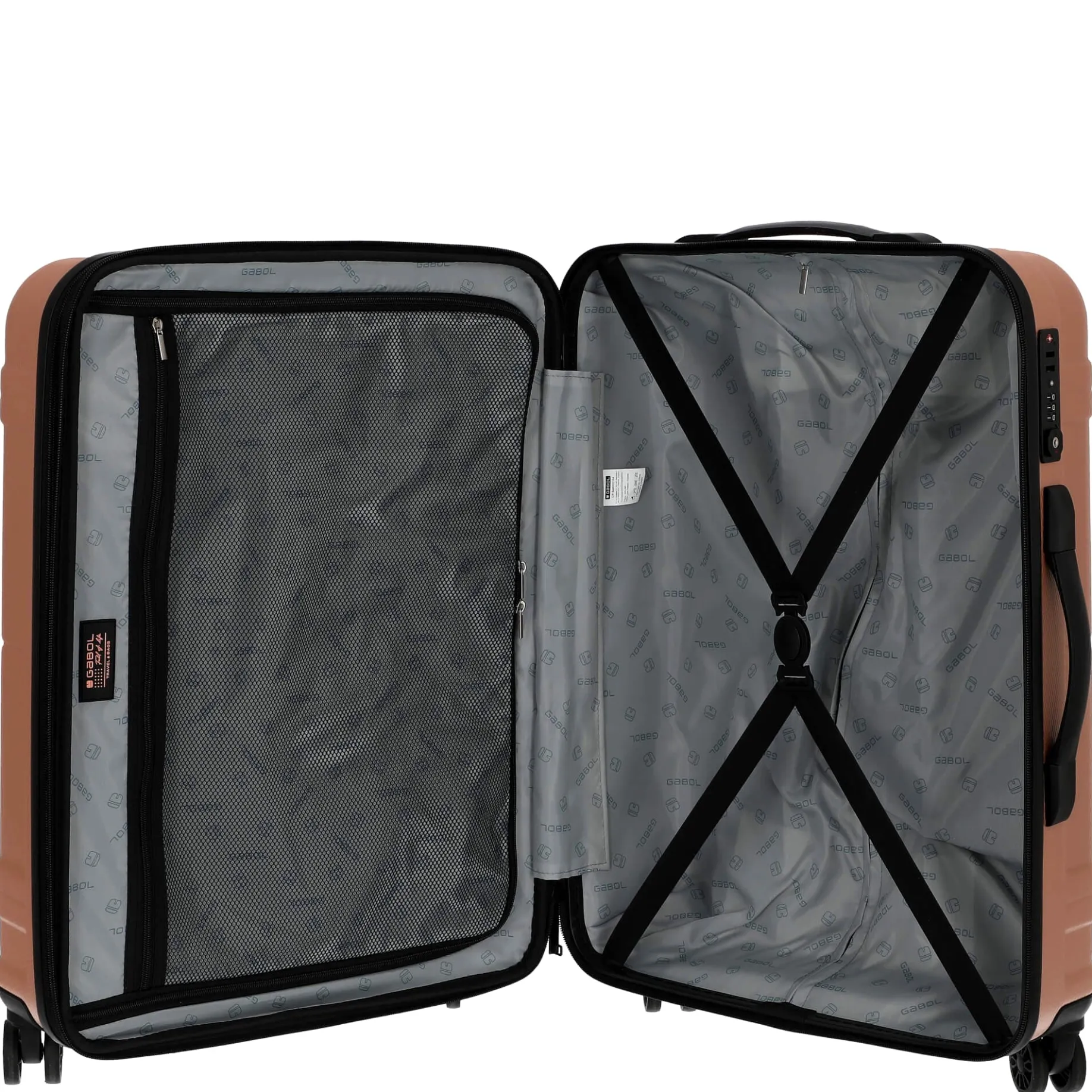 Bari - 4-Rollen-Trolley M 65 cm erw. (rosa)