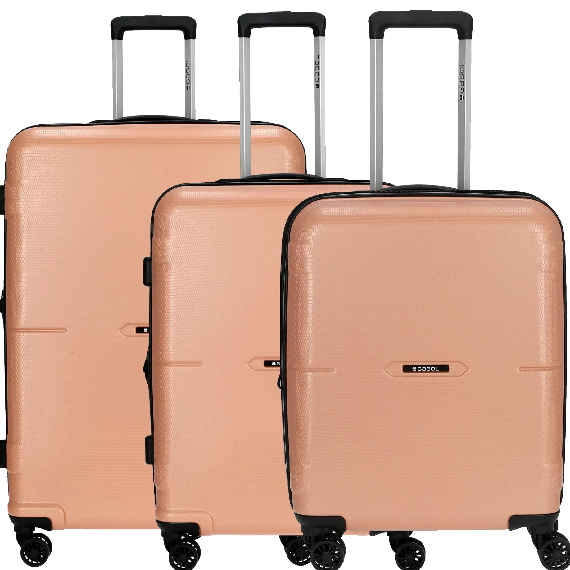 Bari - 4-Rollen-Trolley Set 3tlg. S/M/L erw. (rosa)