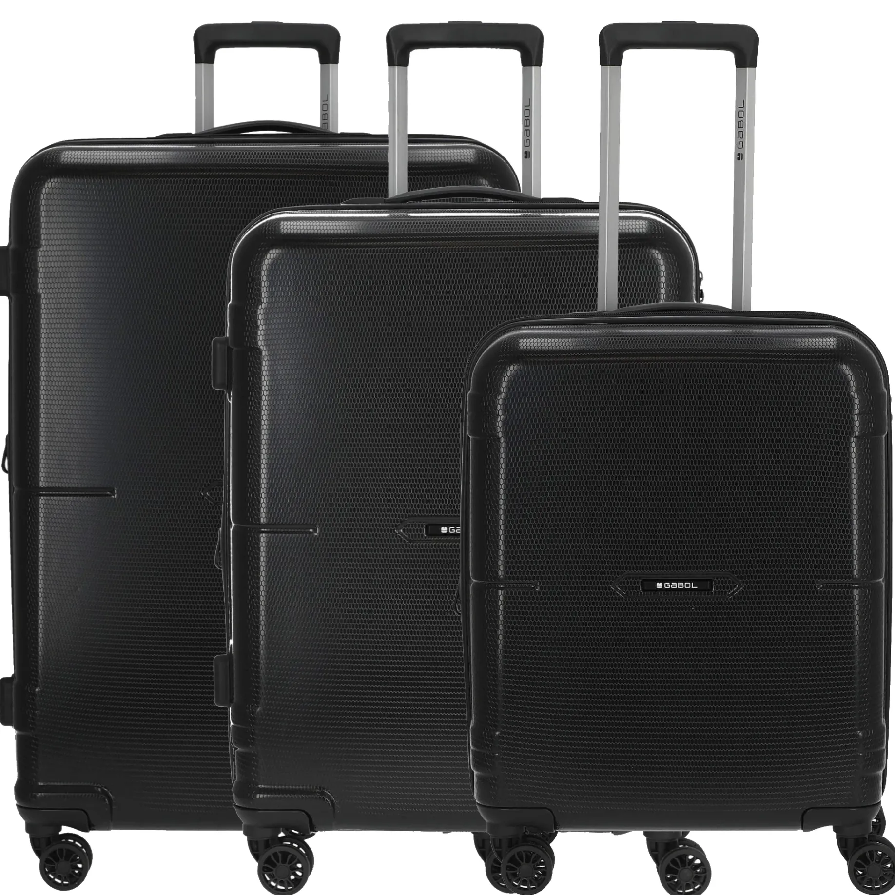 Bari - 4-Rollen-Trolley Set 3tlg. S/M/L erw. (negro)