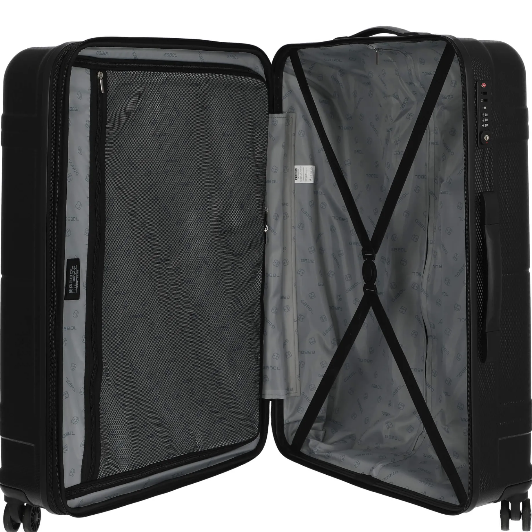 Bari - 4-Rollen-Trolley Set 3tlg. S/M/L erw. (negro)