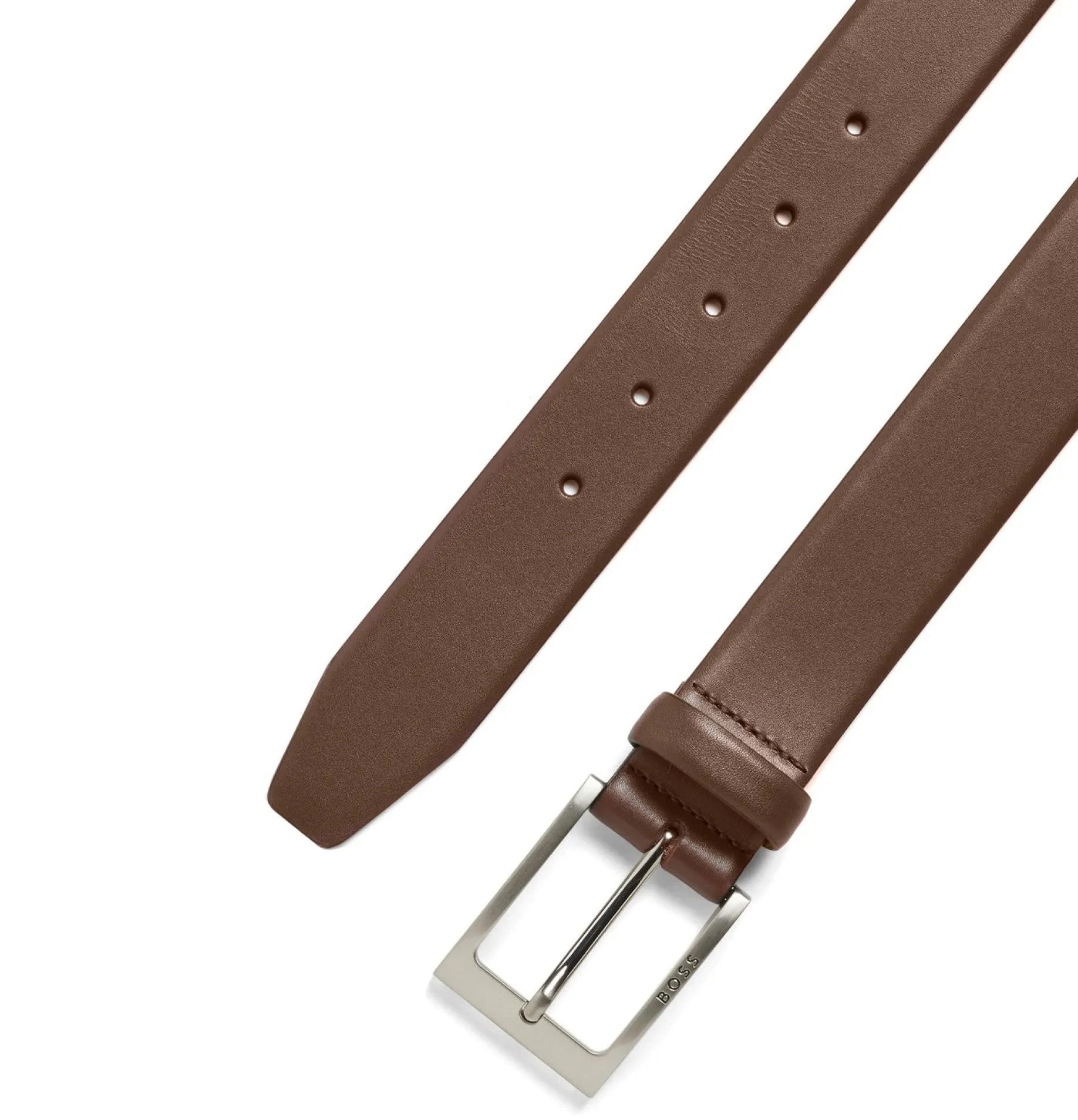 Barnabie - Ledergürtel mit Dornschließe 3.5 cm (medium brown, 100)