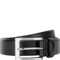 Barnabie - Ledergürtel mit Dornschließe 3.5 cm (black, 100)