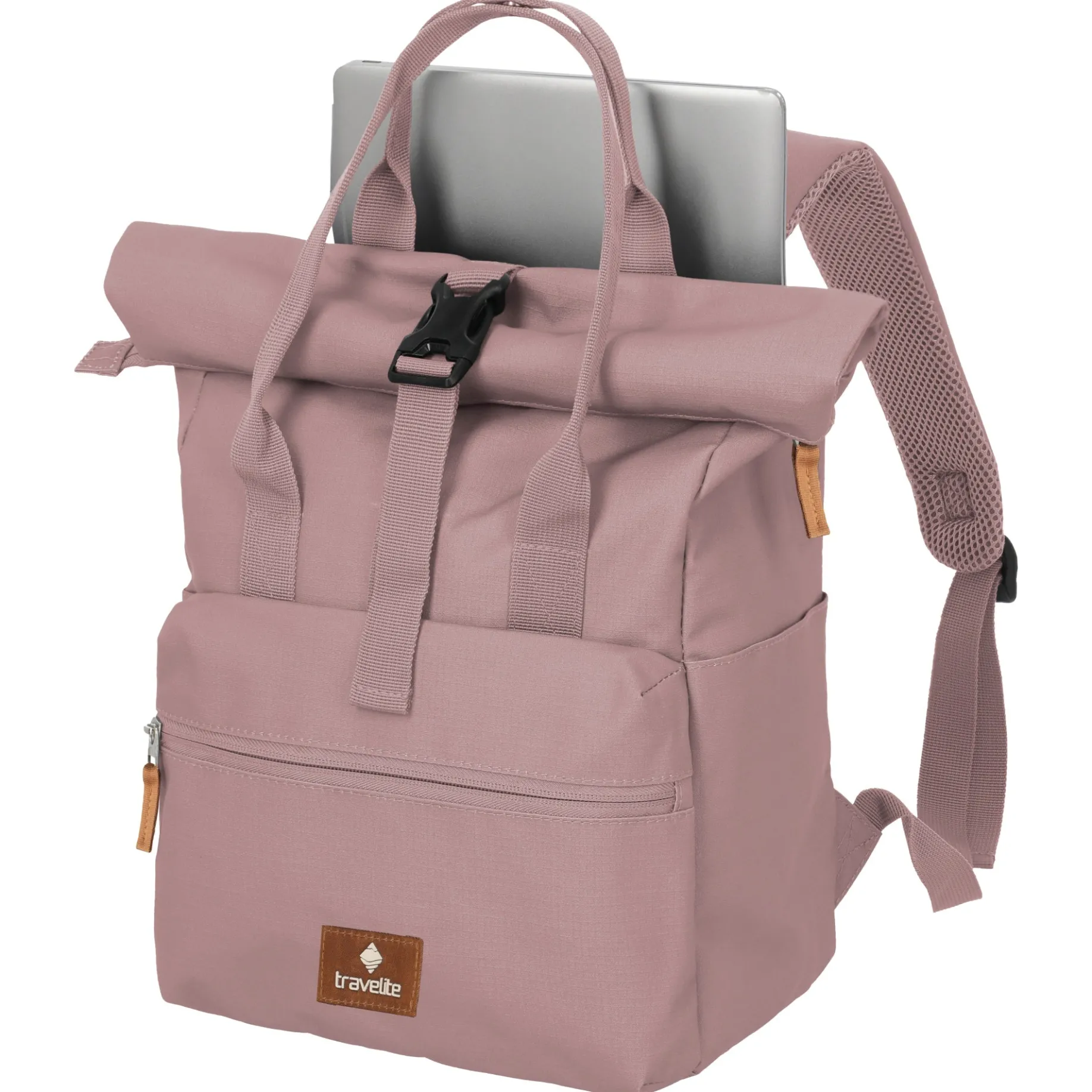 Basics Short Handle - Rolltop Rucksack 46 cm (smokey rose)
