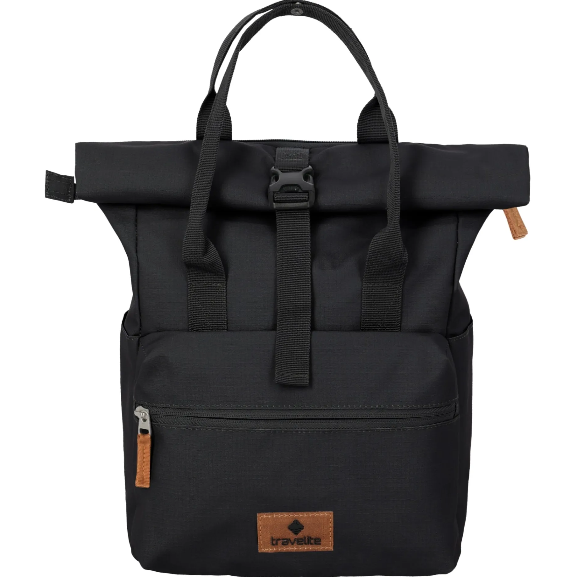 Basics Short Handle - Rolltop Rucksack 46 cm erw. (black)