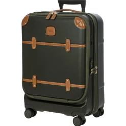 Bellagio - 4-Rollen-Kabinentrolley mit Vortasche 55 cm erw. recycelt (olive)