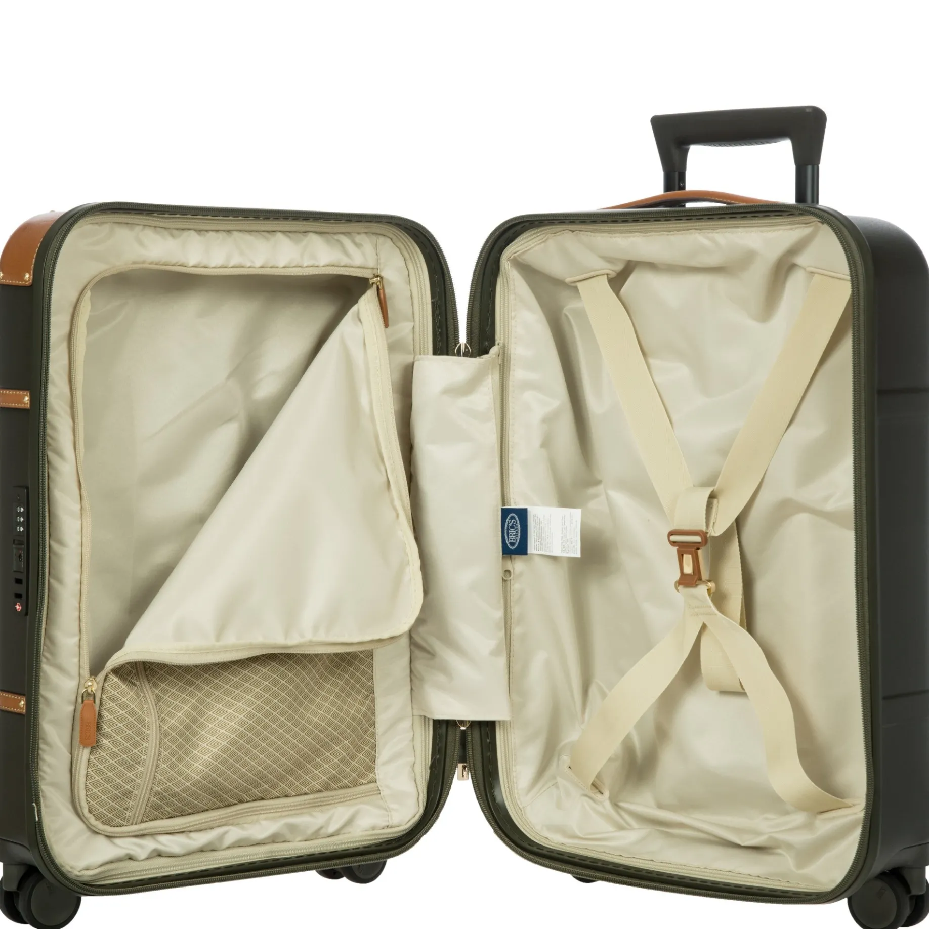 Bellagio - 4-Rollen-Kabinentrolley 55 cm recycelt (olive)