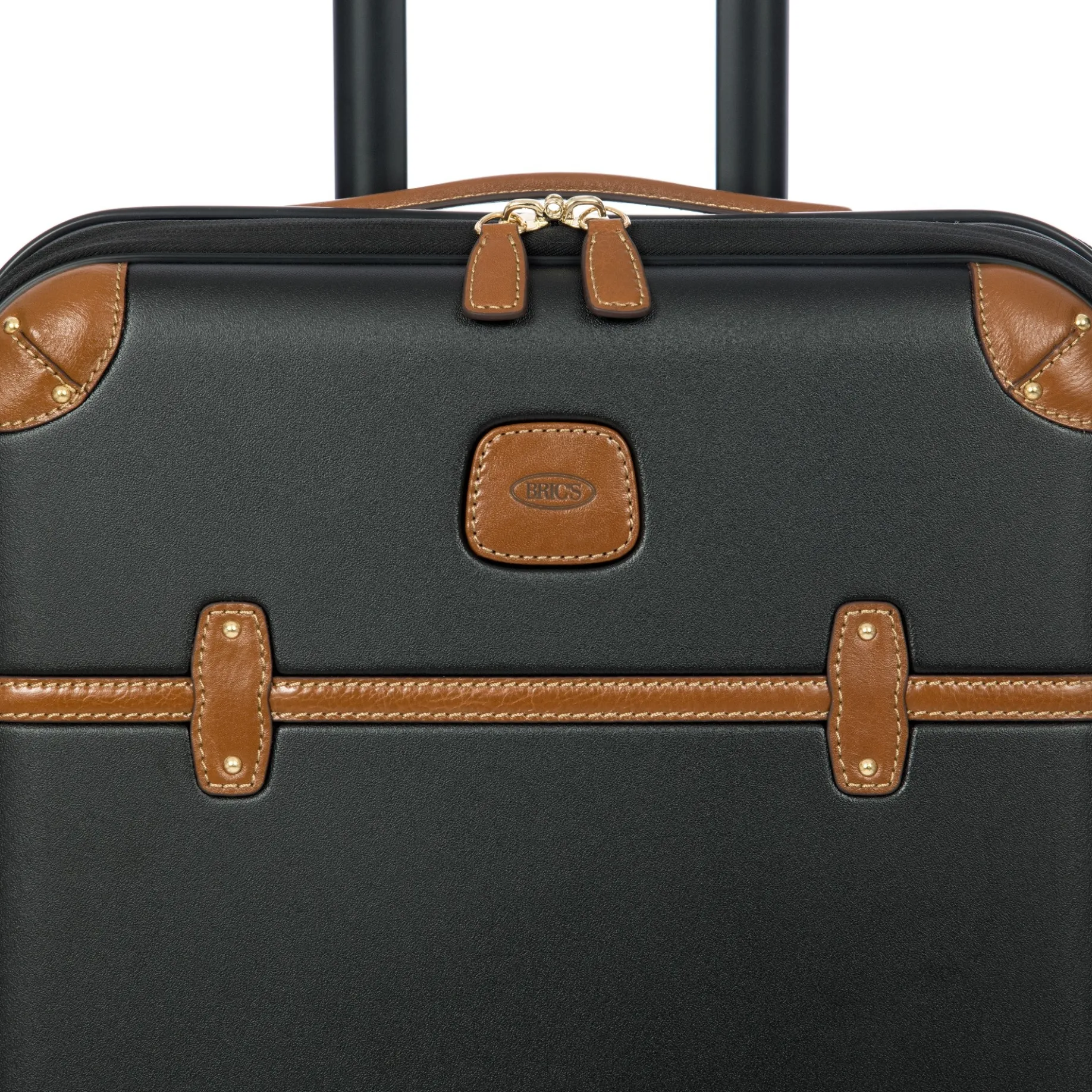 Bellagio - 4-Rollen-Kabinentrolley mit Vortasche 55 cm erw. recycelt (black/tan)
