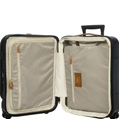 Bellagio - 4-Rollen-Kabinentrolley mit Vortasche 55 cm erw. recycelt (black/tan)