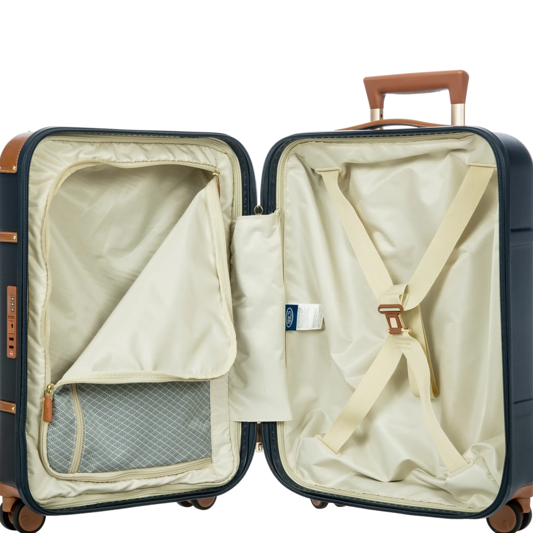 Bellagio - 4-Rollen-Kabinentrolley 55 cm recycelt (blue/tan)