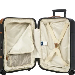 Bellagio - 4-Rollen-Kabinentrolley 55 cm recycelt (black/tan)