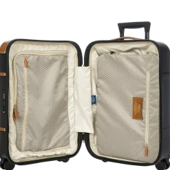 Bellagio - 4-Rollen-Kabinentrolley 55 cm recycelt (black/tan)