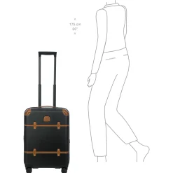Bellagio - 4-Rollen-Kabinentrolley 55 cm recycelt (black/tan)