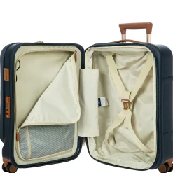 Bellagio - 4-Rollen-Kabinentrolley mit Vortasche 55 cm erw. recycelt (blue/tan)