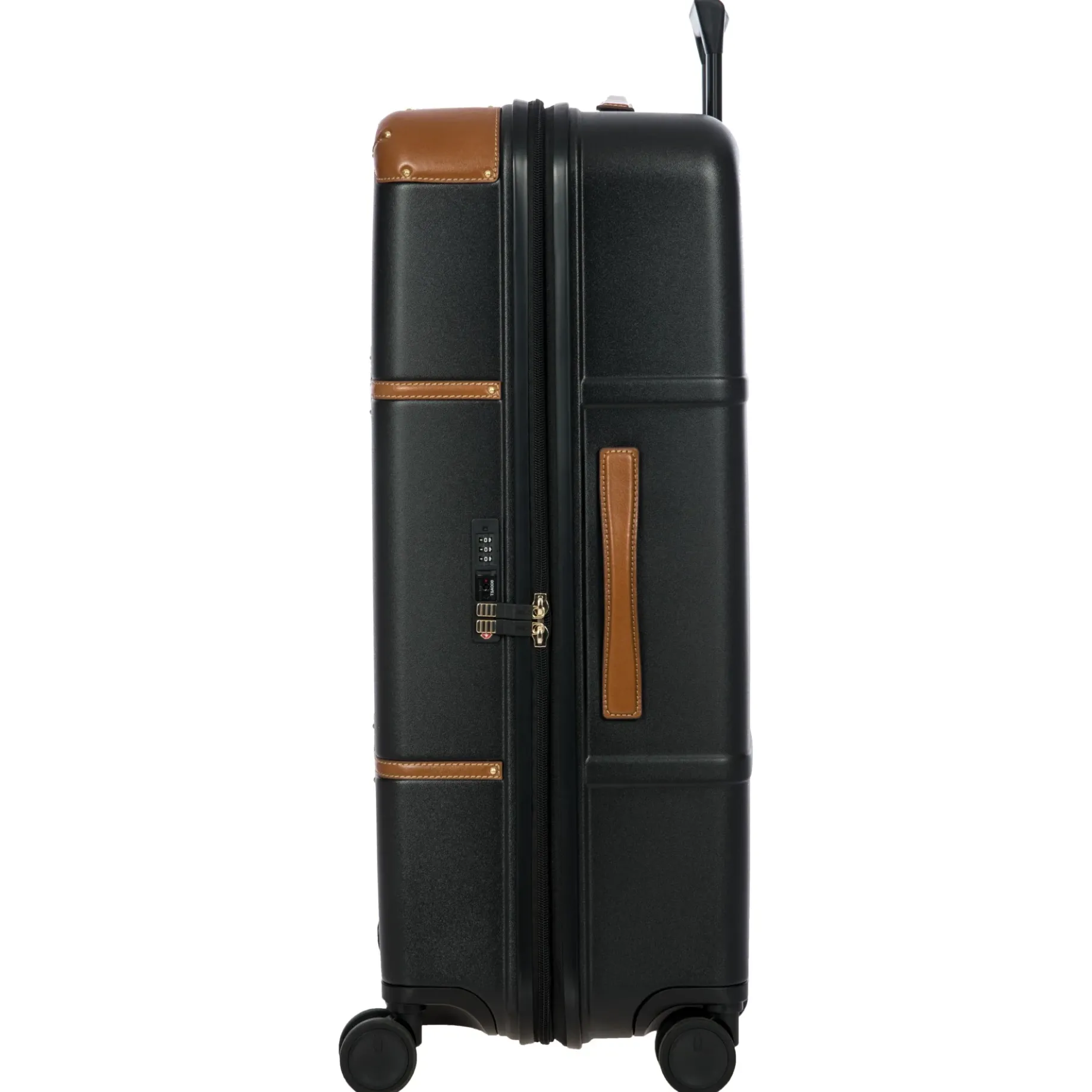 Bellagio - 4-Rollen-Trolley 76 cm erw. recycelt (black/tan)