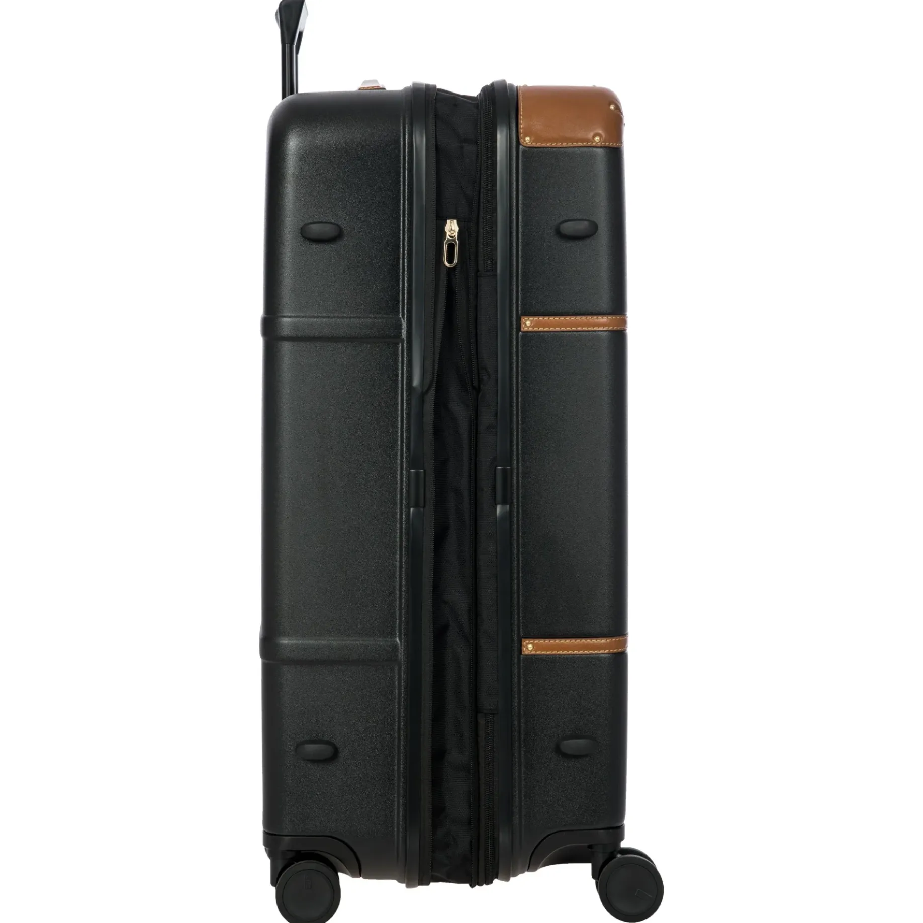 Bellagio - 4-Rollen-Trolley 76 cm erw. recycelt (black/tan)