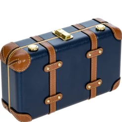 Bellagio - Umhängetasche 20 cm recycelt (blue/tan)