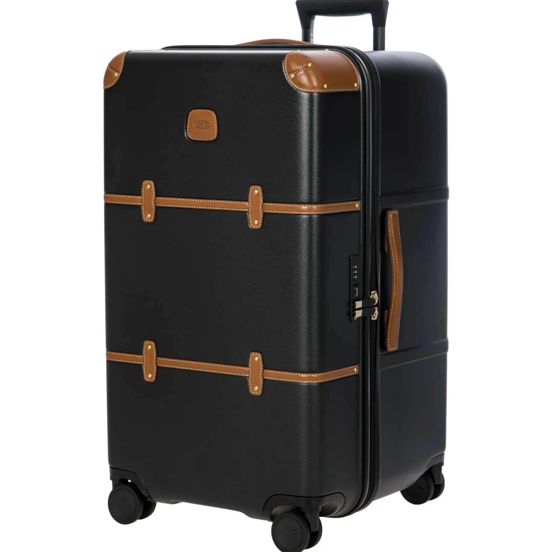 Bellagio Trunk - 4-Rollen-Trolley 74 cm recycelt (black/tan)