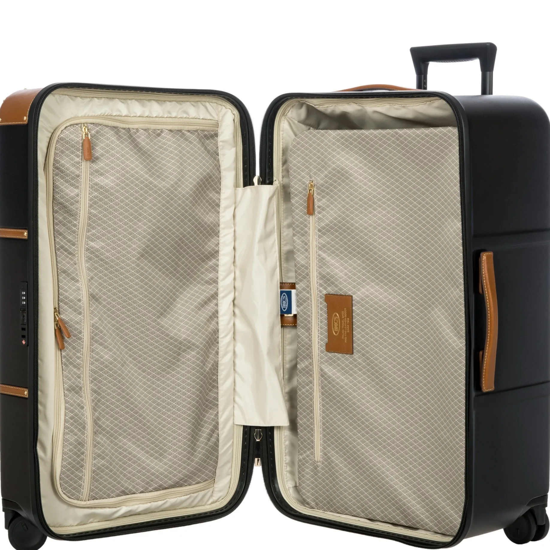 Bellagio Trunk - 4-Rollen-Trolley 74 cm recycelt (black/tan)