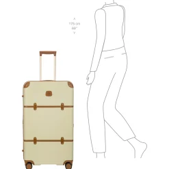 Bellagio Trunk - 4-Rollen-Trolley 80 cm recycelt (cream)