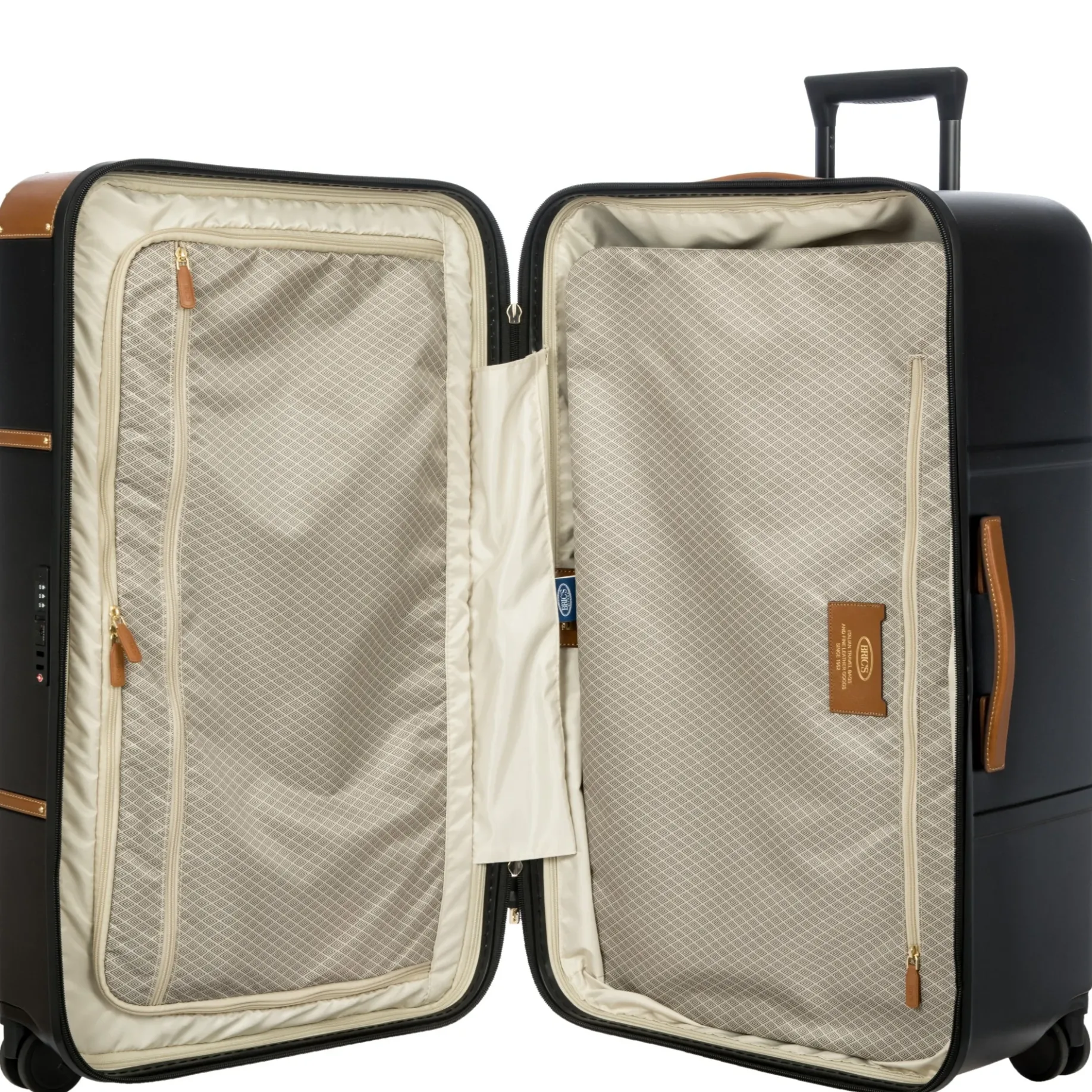 Bellagio Trunk - 4-Rollen-Trolley 80 cm recycelt (black/tan)