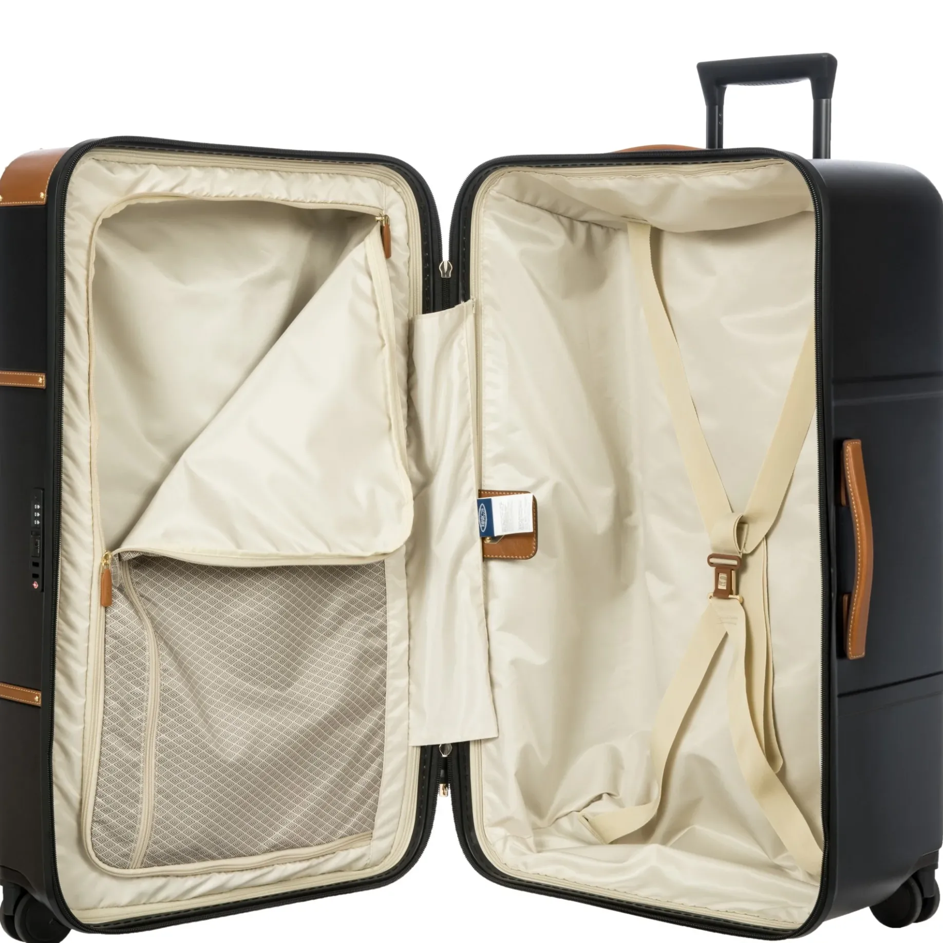 Bellagio Trunk - 4-Rollen-Trolley 80 cm recycelt (black/tan)