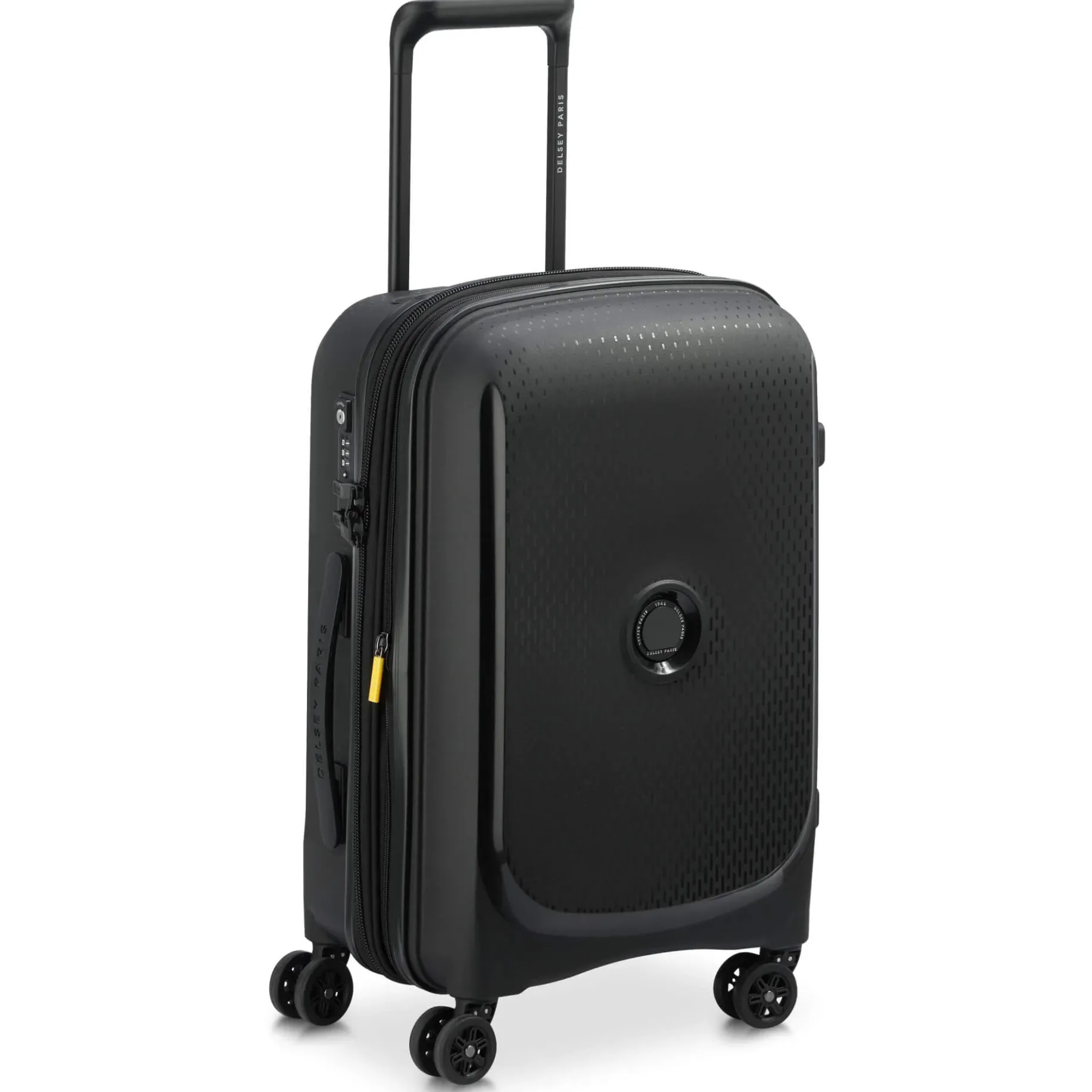 Belmont Plus - 4-Rollen-Kabinentrolley recycelt 55 cm erw. (schwarz)