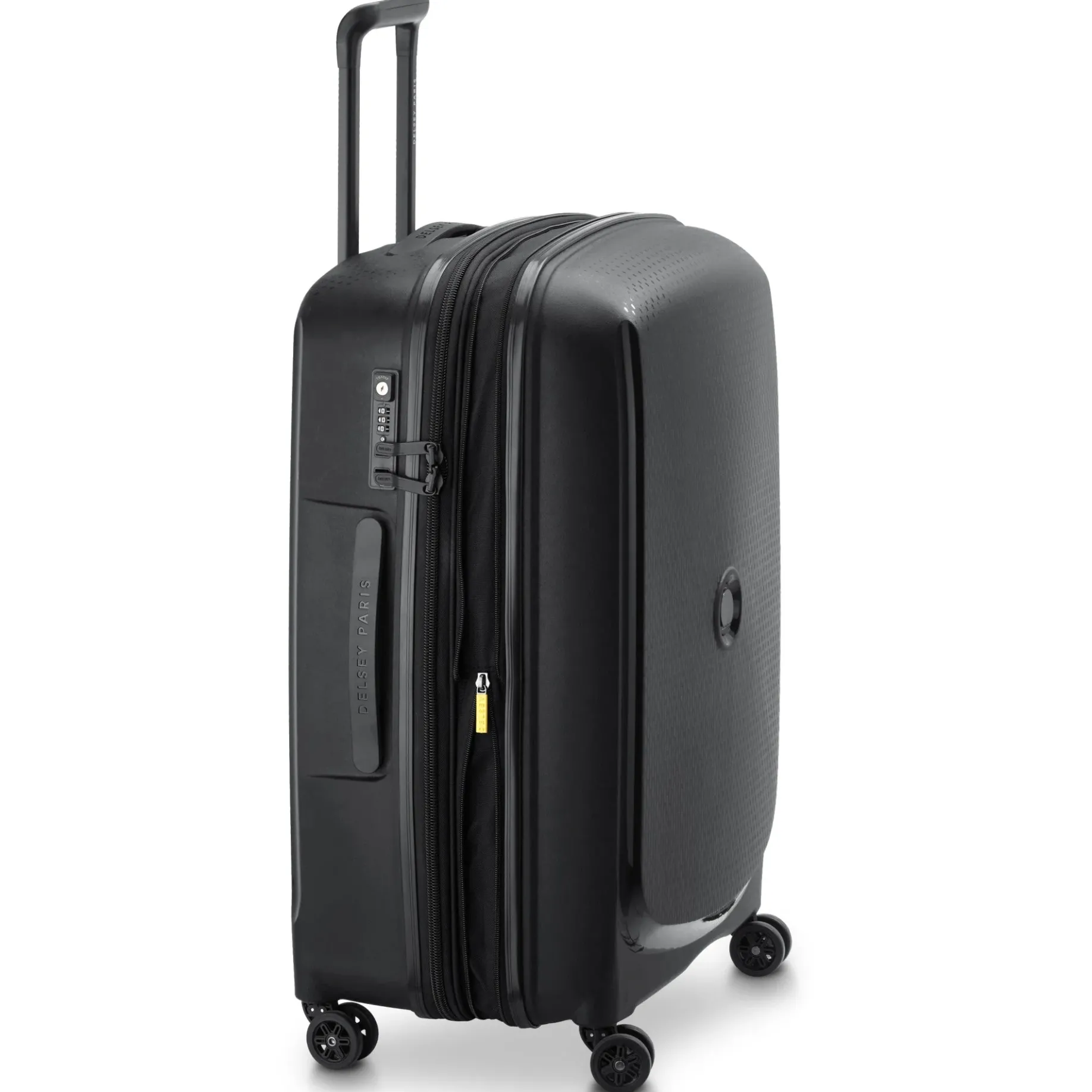 Belmont Plus - 4-Rollen-Trolley recycelt 71 cm erw. (schwarz)